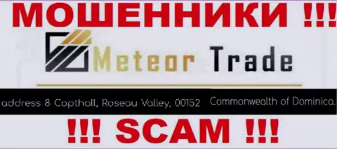 С Meteor Trade не советуем связываться, потому что их местонахождение в офшорной зоне - 8 Copthall, Roseau Valley, 00152 Commonwealth of Dominica