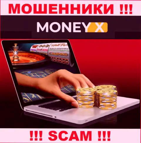 Online казино - это сфера деятельности интернет мошенников Money X