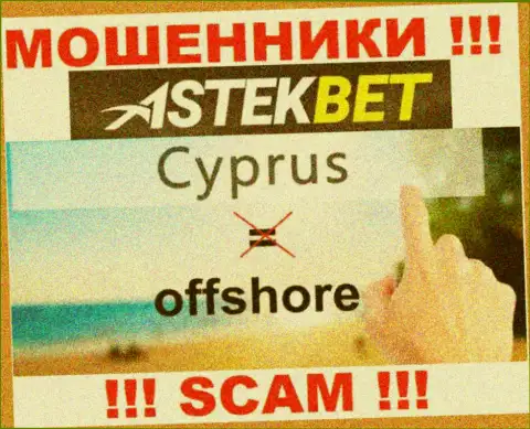 Будьте очень бдительны internet мошенники AstekBet расположились в офшоре на территории - Cyprus