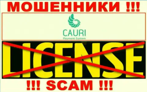 Мошенники Cauri работают противозаконно, поскольку не имеют лицензии !!!