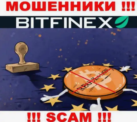 У конторы Bitfinex не имеется регулятора, а следовательно ее неправомерные действия некому пресекать