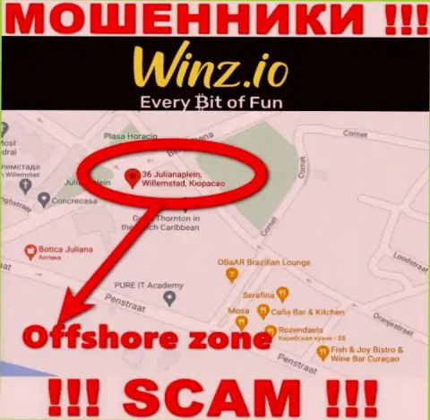 Winz имеют офшорную регистрацию: Curaçao - будьте очень бдительны, шулера