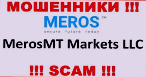 Контора, владеющая обманщиками MerosTM Com - это MerosMT Markets LLC
