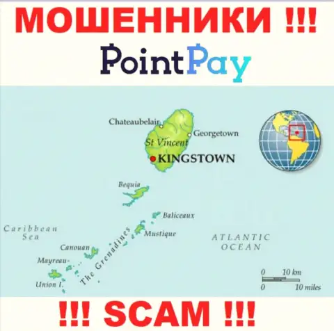 ПоинтПей Ио - это интернет-мошенники, их адрес регистрации на территории St. Vincent & the Grenadines