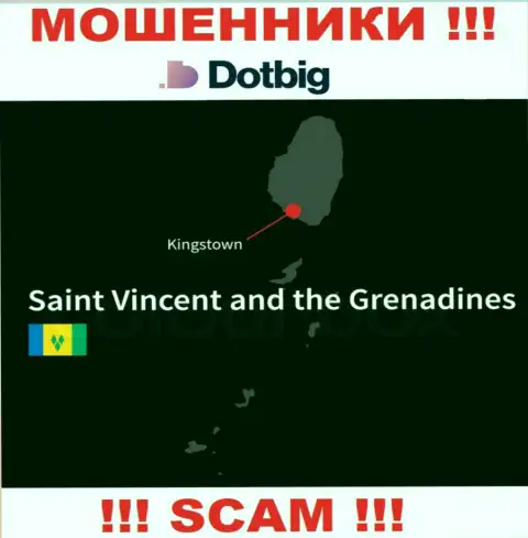 ДотБиг имеют офшорную регистрацию: Kingstown, St. Vincent and the Grenadines - будьте очень бдительны, мошенники