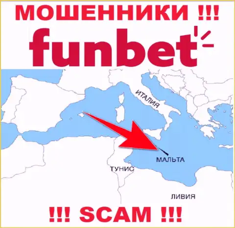 Организация ФунБет - это шулера, базируются на территории Malta, а это оффшор