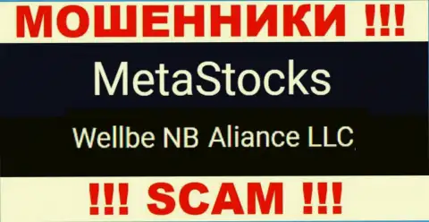 Юридическое лицо internet мошенников Мета Стокс это Wellbe NB Aliance LLC