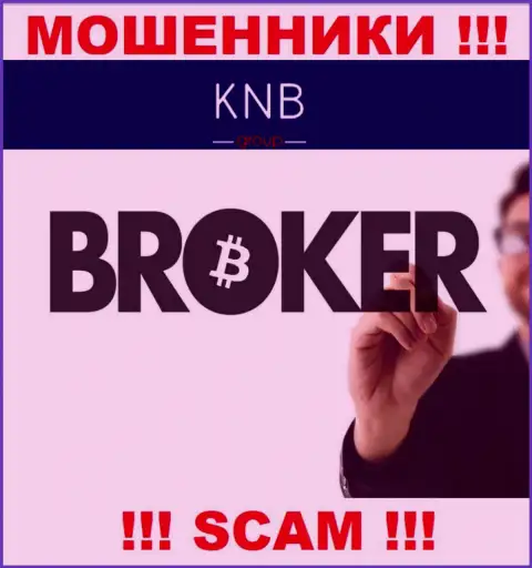 Брокер - в этом направлении предоставляют услуги мошенники KNB Group