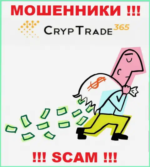 Вся деятельность CrypTrade365 Com сводится к грабежу игроков, так как они internet мошенники