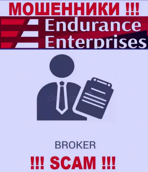 Endurance FX не внушает доверия, Брокер - это то, чем промышляют эти аферисты