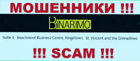 Binarimo Com - это internet мошенники !!! Спрятались в офшорной зоне по адресу - Suite 3, ​Beachmont Business Centre, Kingstown, St. Vincent and the Grenadines и сливают финансовые вложения людей