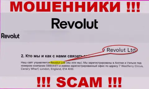 Револют Лтд - компания, управляющая интернет-мошенниками Revolut