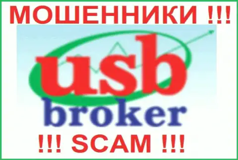 Логотип мошеннической брокерской компании USB Broker
