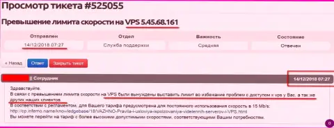 Хостер провайдер сообщил о том, что VPS сервера, где именно и хостится интернет ресурс ffin.xyz ограничен в скорости доступа